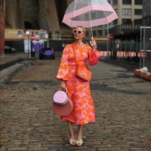 ASOS DESIGN wrap front midi dress with cutout in floral print